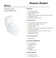 American Standard Toilet Bowl Cl20415