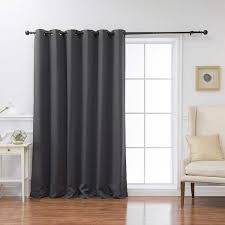 Dark Grey Grommet Blackout Curtain