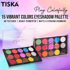 tiska 15 vibrant colors eyeshadow