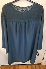 Nwt Ava Viv Plus Size Blue Wrap Style Dress X 2x 3x Or 4x