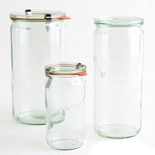 Weck Cylinder Mason Glass Jars