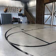 holland pole barn flooring basketball