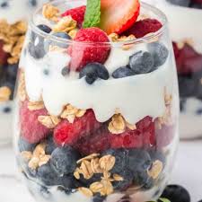 wholesome fruit and yogurt parfaits