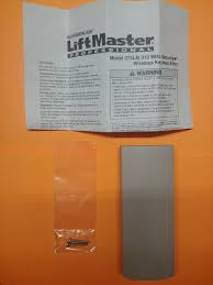 liftmaster 376lm garage door opener key