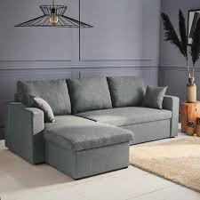 Grey Corner Sofa Bed With Storage Box
