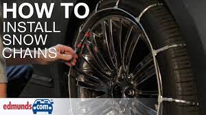 how to install snow chains you