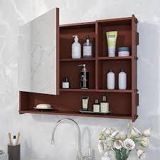 large bathroom mirror cabinet with 5