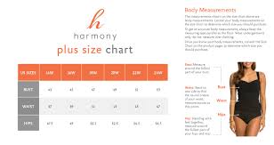 Size Chart Harmonygirl Com