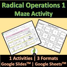 Radical Operations Maze Activity