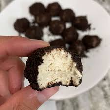 high protein oreo cheesecake bites