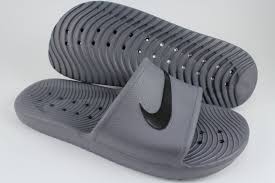 Details About Nike Kawa Shower Dark Gray Black Waterproof Sport Sandals Slides Swoosh Men Size