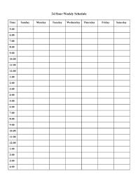 43 effective hourly schedule templates