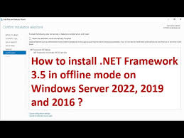 how to install net framework 3 5 in