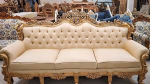 Today we have a carved wooden sofa set in golden deco paint.this product is manufactured in bhartiye art handicraft.our quality is satisfy your needs.this work is all done by hands. 167 Wooden Sofa Sets In Gold Duco Paint Best Price Living Room Furniture Aarsun The Craftsmen Youtube