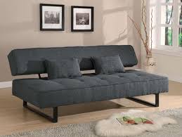 Contemporary Armless Sofa Bed In Grey