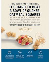 oatmeal squares brown sugar quaker oats