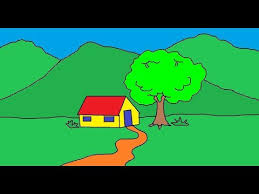 You can add different shapes to your drawing, fill a particular selected area with colors, create drawings using a paint brush, copy, cut, or paste a selected area of your drawing. How To Draw Scenery In Ms Paint L Ms Paint Tutorial Learn Ms Paint Simple Art For Kids Cometube Youtube