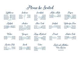 Fish And Sealife Wedding Seating Chart Digital Design Printable Pdf Custom Personal Poster Print File Only Custom Colors And Fonts