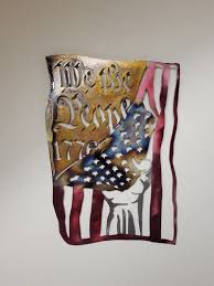 American Flag Metal Art Patriotic