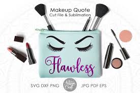 flawless svg cut file for makeup bags