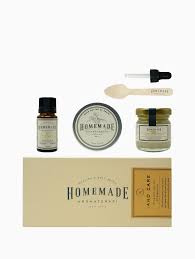 homemade aromaterapi hand care set
