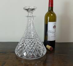 Ships Cut Glass Decanter Glass Decanters