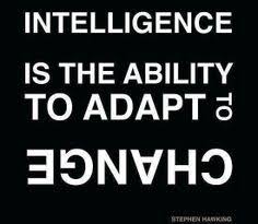 Image result for stephen hawking intelligence is the ability to adapt to change