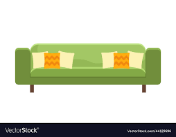 Green Sofa Icon Royalty Free Vector