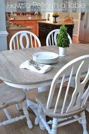 How To Refinish A Table Sand And Sisal