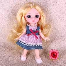 baby doll set mini jointed doll makeup