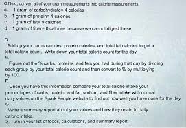 calorie merements