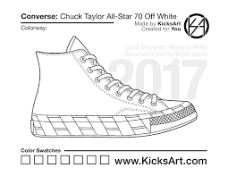 Let us help you get the freshest kicks for any occasion! Converse Chuck Taylor All Star 70 Off White Sneaker Coloring Pages