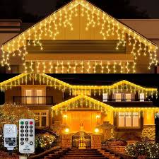 outdoor icicle lights 10m 400led