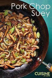Pork Chop Suey With Shiitake Mushrooms Recipe gambar png