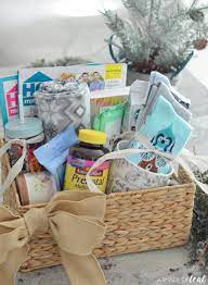 a gift basket for an expecting mom