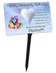 Birthday Memorial Plaque Amp Stake
