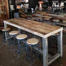 Reclaimed Wood Bar Table Restaurant