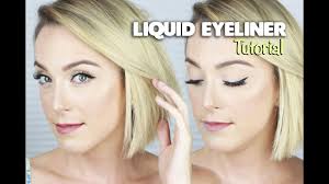 liquid eye liner for beginners tutorial