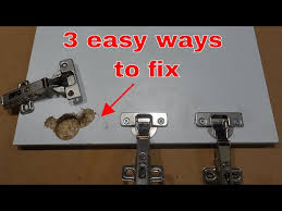 how to fix door hinges cupboard