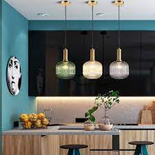 Glass Pendant Light Kitchen Lamp Bar