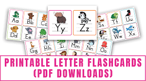 printable letter flashcards pdf