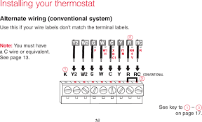 This type of wiring requires a line voltage thermostat and is not compatible with low voltage thermostats. Th6320wf01 Th6320wf User Manual Honeywell