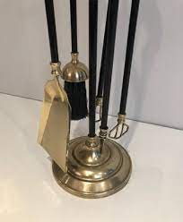 Black Lacquered Fireplace Tools