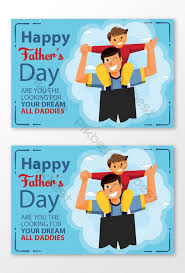 Celebrate father's day by creating a dly card. Happy Father S Day Card Design Template Psd Free Download Pikbest