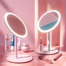 led desktop makeup mirror 3 colors