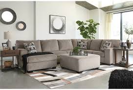 Tonal piping and a trio of accent pillows are touches of refinement. Ashley Furniture Signature Design Ballinasloe 8070216 34 67 Contemporary 3 Piece Sectional With Chaise Del Sol Furniture Sectional Sofas