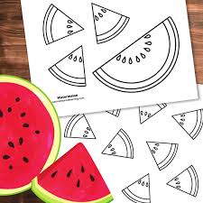 watermelon coloring pages nature