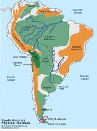 south america physical features quiz