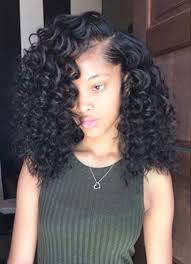 Get deals with coupon and discount code! Short Curly Sew In Weave Hairstyles Lovely Side Part Short Weave Weave Hairstyles Hair Styles Curly Weave Hairstyles