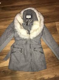 Ladies Size 14 River Island Grey Belted